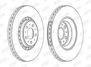Jurid Bremsscheibe Vorderachse  562217JC-1