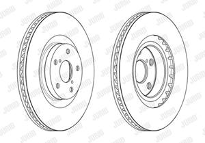 Jurid Bremsscheibe Vorderachse links  563236JC-1