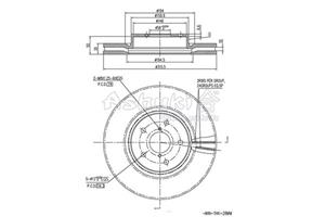 Ashuki Bremsscheibe Vorderachse  S016-55