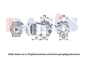 AKS Dasis Kompressor, Klimaanlage  852857N