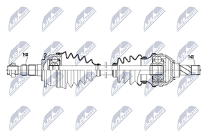 NTY Antriebswelle Vorderachse links  NPW-PL-121