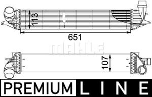 Mahle Original Ladeluftkühler  CI 151 000P