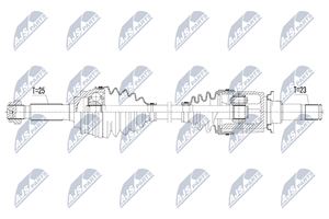 NTY Antriebswelle Hinterachse links  NPW-CH-048