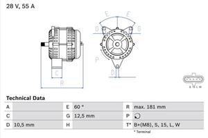 Bosch Generator  0 986 042 580