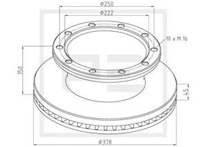 PE Automotive Bremsscheibe  266.002-00A