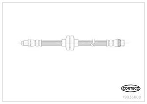 Corteco Bremsschlauch Vorderachse  19036608