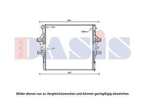 AKS Dasis Kühler, Motorkühlung  400045N