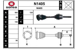 SNRA Antriebswelle - N1405