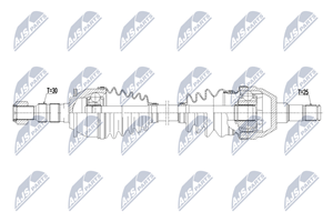 NTY Antriebswelle Vorderachse rechts  NPW-PL-075