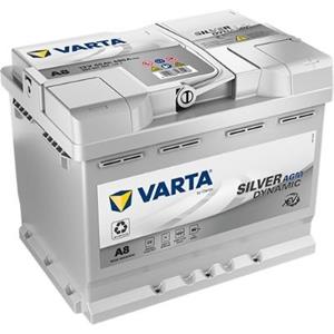 Varta - A8 Silver Dynamic agm 12V 60Ah 680A Autobatterie Start-Stop 560 901 068 inkl. 7,50 € Pfand