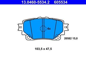 Toyota Remblokkenset, schijfrem