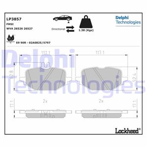 Mercedes-Benz Remblokkenset, schijfrem