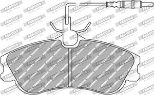 ferodoracing Bremsbelagsatz, Scheibenbremse Ferodo Racing FCP1112H