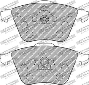 ferodoracing Bremsbelagsatz, Scheibenbremse Vorderachse Ferodo Racing FCP1706H