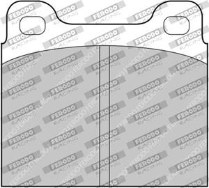 ferodoracing Bremsbelagsatz, Scheibenbremse Ferodo Racing FCP2H