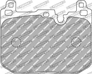 ferodoracing Bremsbelagsatz, Scheibenbremse Vorderachse Ferodo Racing FCP4611W