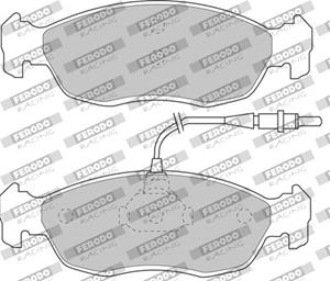 ferodoracing Bremsbelagsatz, Scheibenbremse Vorderachse Ferodo Racing FDS876