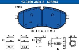 Volkswagen Remblokkenset, schijfrem