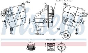 Ausgleichsbehälter, Kühlmittel Nissens 996207