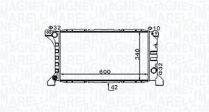 magnetimarelli Kühler, Motorkühlung Magneti Marelli 350213154200