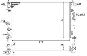 Opel Radiateur