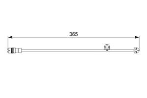 Warnkontakt, Bremsbelagverschleiß Vorderachse Bosch 1 987 474 570