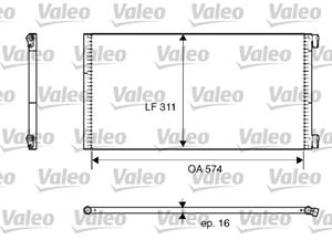 Valeo Airco condensor 817684