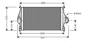 Citroen Intercooler, inlaatluchtkoeler