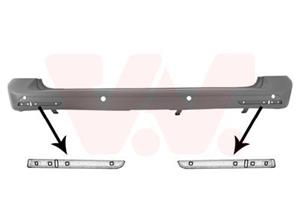 Volkswagen ACHTERBUMPER grijs met PDC GATEN model 5/2012-5/2013