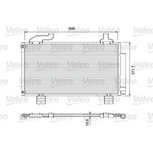 Valeo A/C condensor  VAL814417