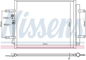 Hyundai Condensor, airconditioning