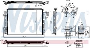 Hyundai Condensor, airconditioning ** FIRST FIT **