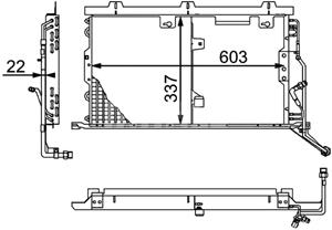 Mercedes-Benz Condensor, airconditioning