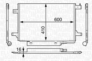 Mercedes-Benz Condensor, airconditioning