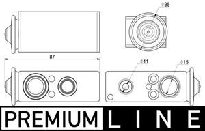 mahleoriginal Expansionsventil, Klimaanlage Mahle Original AVE 17 000P