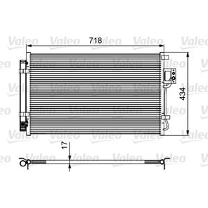 Valeo Condensator, Airconditioner  814100