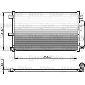 Valeo Condensator, Airconditioner  814227