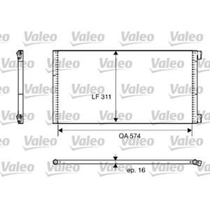 Valeo Condensator, Airconditioner  817684
