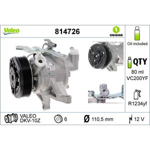 Valeo Airconditioning compressor  ORIGINS NEW  814726