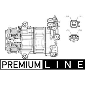 Mahle Compressor, airconditioner BEHR  ACP 654 000P