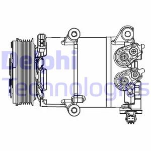 Delphi Compressor, airconditioning  CS20553