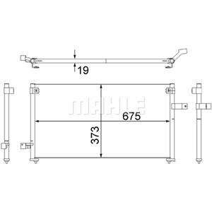 Kondensator, Klimaanlage BEHR MAHLE AC 535 000S