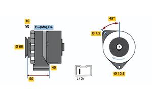 Bosch Alternator/Dynamo 0 986 031 000