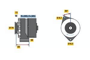 Bosch Alternator/Dynamo 0 986 038 641