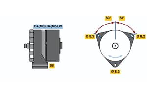 Bosch Alternator/Dynamo 6 033 GB2 009