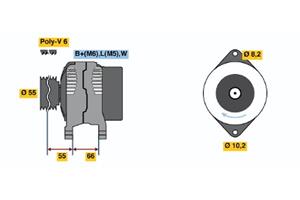 Bosch Alternator/Dynamo 0 986 042 151