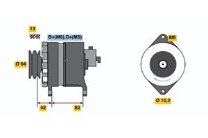 Bosch Alternator/Dynamo 6 033 GB5 007
