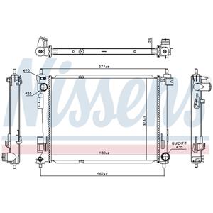 Nissens Radiator, motorkoeling  606734