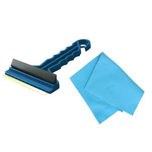 Prosperplast Autoramen IJskrabber met trekker blauw 16 cm met anti-condens doek -