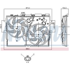 Nissens Koelventilatorwiel  85958